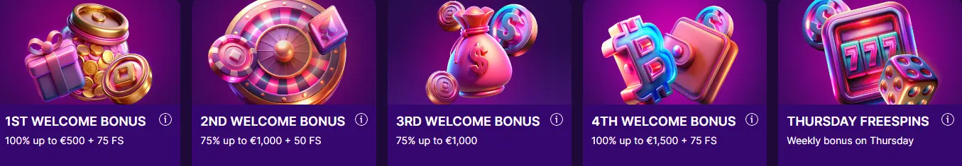 Online casino Kraken bonusları